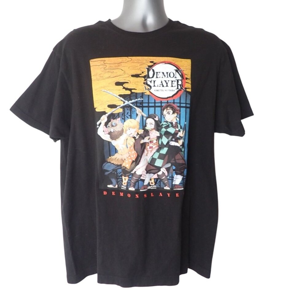 Demon Slayer Graphic T Shirt Adult Size XL Kimetsu Yaiba Tee Casual‎ Cartoon
